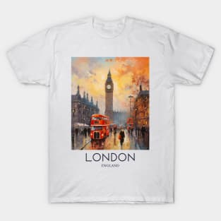 An Impressionist Painting of London - England T-Shirt